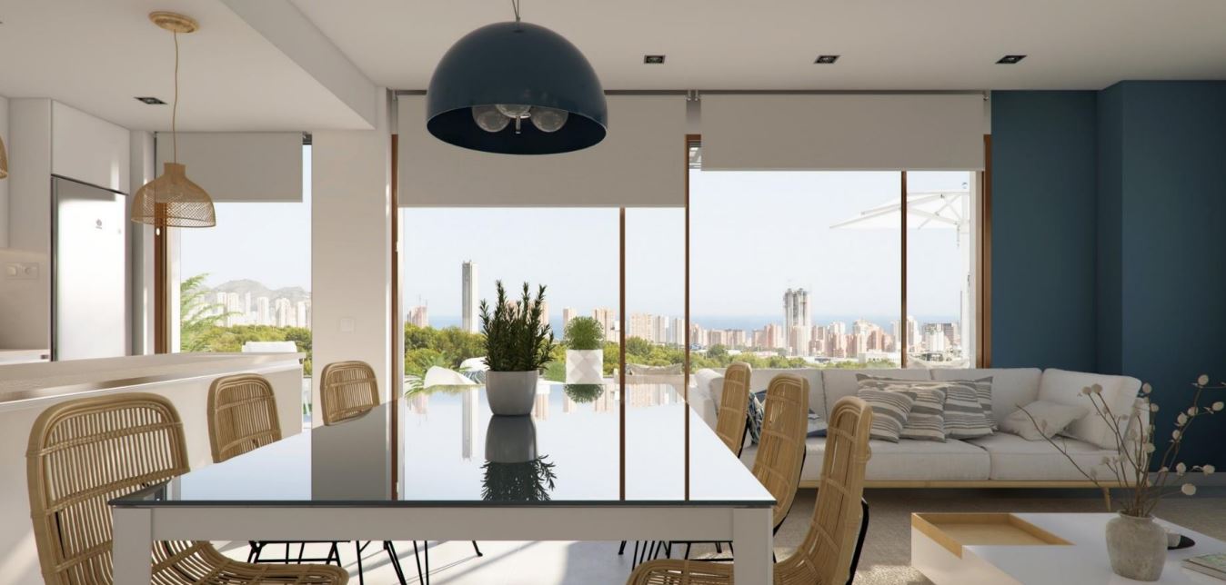 Newly built apartments with wonderful views of Benidorm