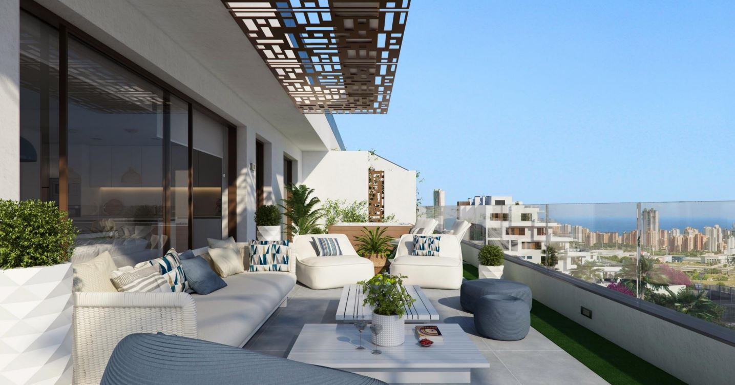 Nieuw gebouwde appartementen met prachtig uitzicht op Benidorm