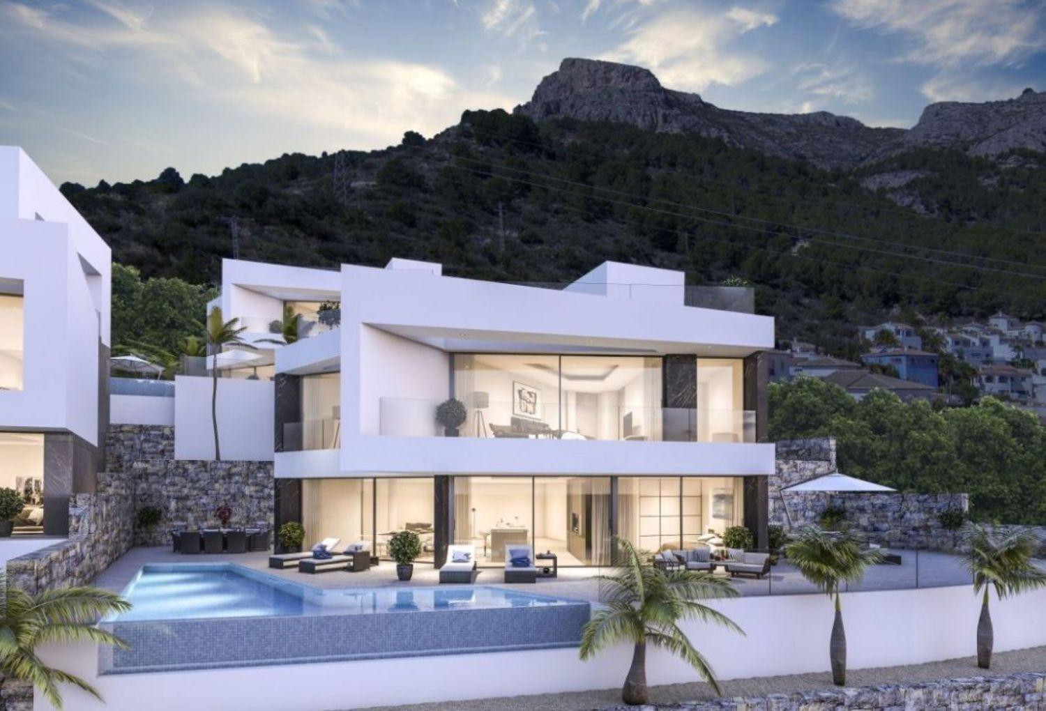 Luxurious newly built villas.