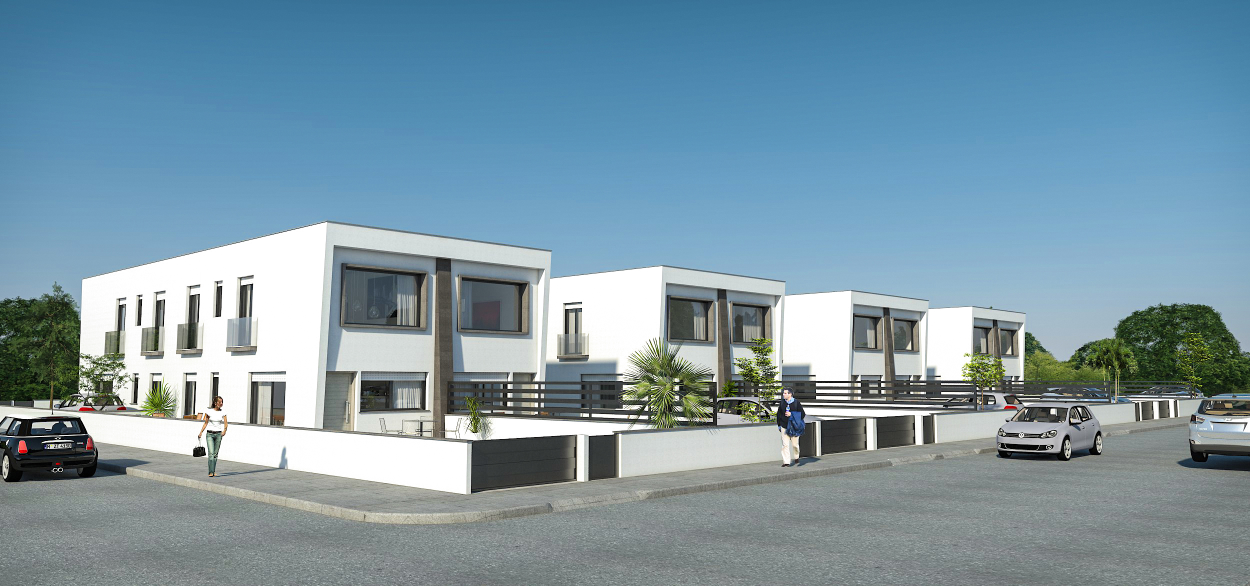 Nieuw gebouwde bungalows in Gran Alacant.