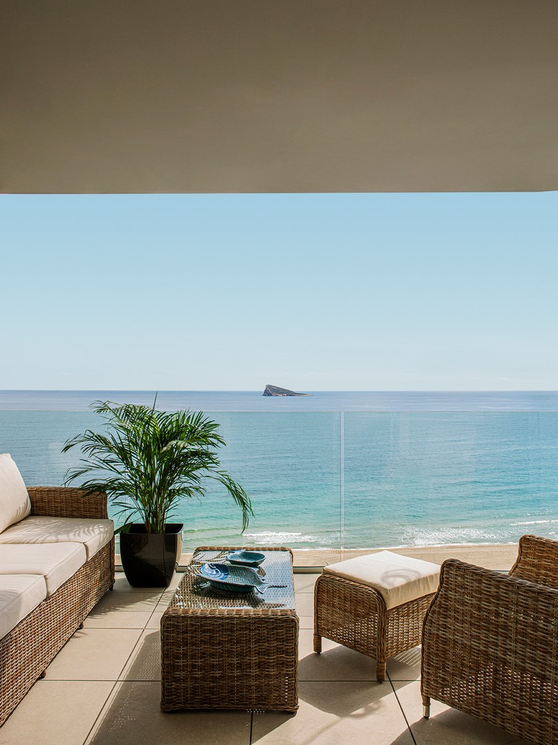Luxury homes on the beachfront.